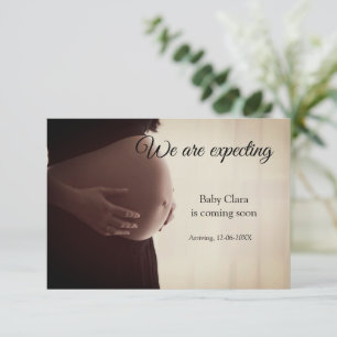 we are pregnant add baby name date pregnancy  announcement
