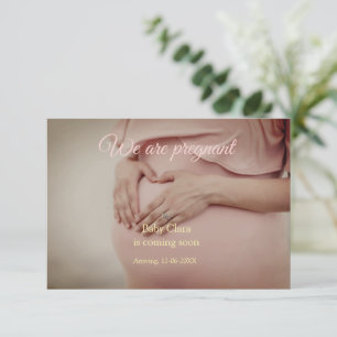 we are pregnant add baby name date pregnancy announcement