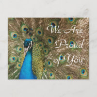 "We Are Proud of You" Peacock Photo