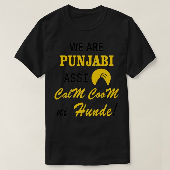 WE ARE PUNJABI  T-Shirt (Design Front)