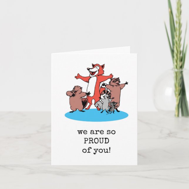 We Are So Proud of You, Congrats, Achievement Card (Front)