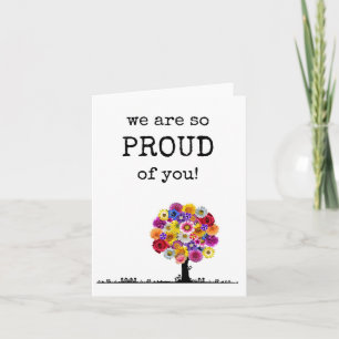 We Are So Proud of You, From All of Us, Congrats Card