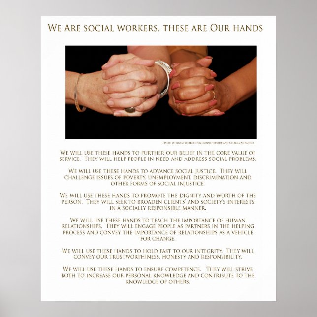 We Are Social Workers Poster (Front)