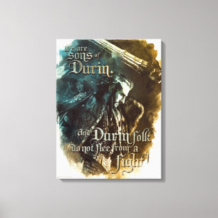 We Are Sons Of Durin Canvas Print