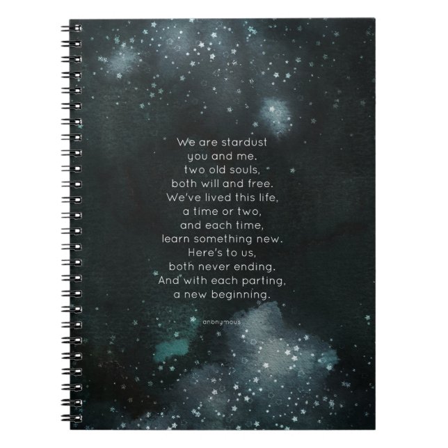 We Are Stardust notebook (Front)