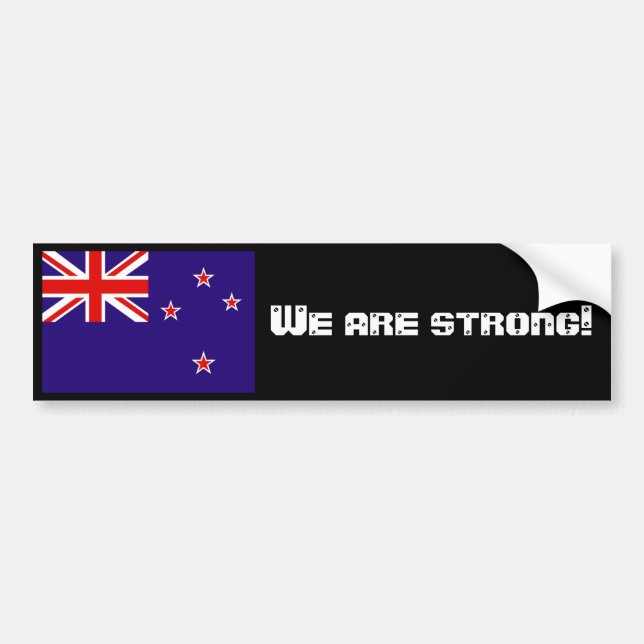 We are strong! bumper sticker (Front)
