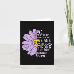 We are Strong- Pancreatic Cancer Awareness Support Card