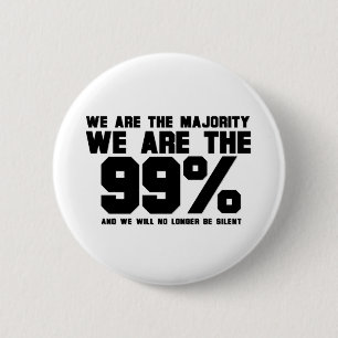 WE ARE THE 99% 6 CM ROUND BADGE