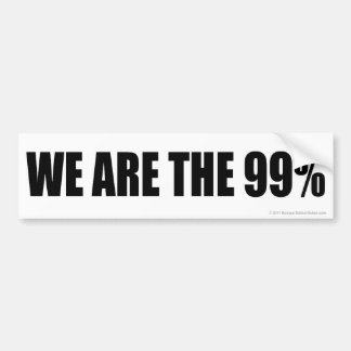 We Are The 99% Bumper Sticker