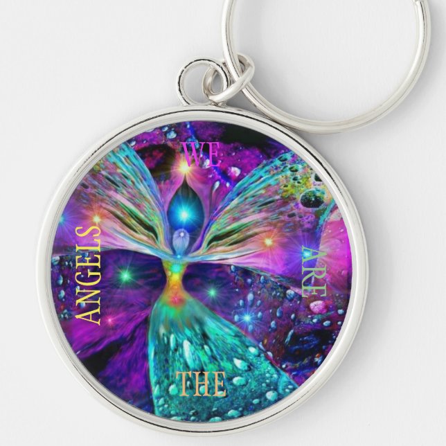 WE ARE THE ANGELS   KEY RING (Front)
