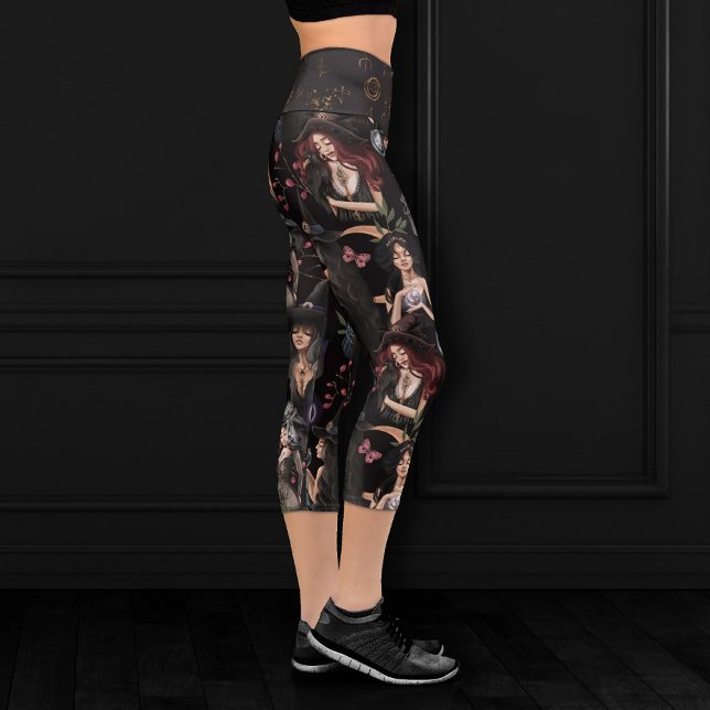 We Are the Daughters of Witches You Could Not Burn Capri Leggings (Creator Uploaded)