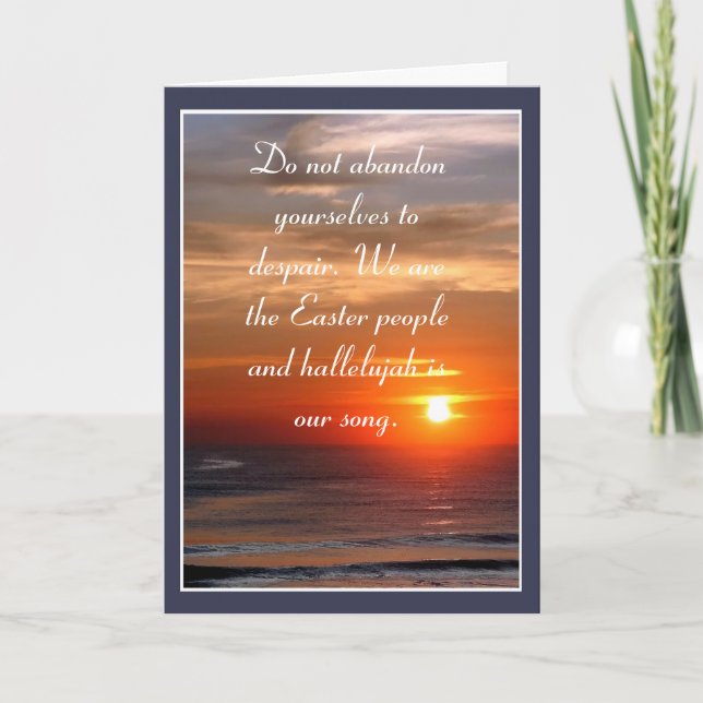 We Are The Easter People Holiday Card (Front)