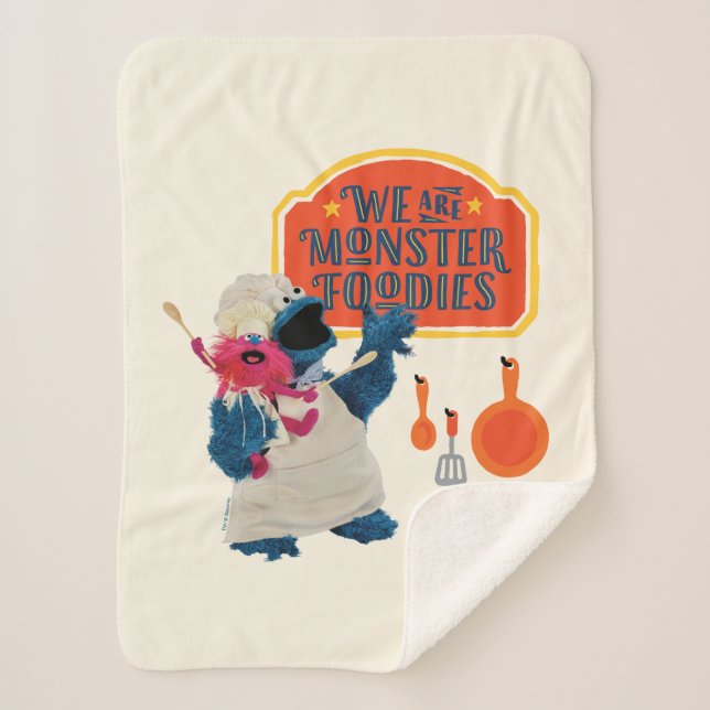 We Are the Monster Foodies Sherpa Blanket (Front)