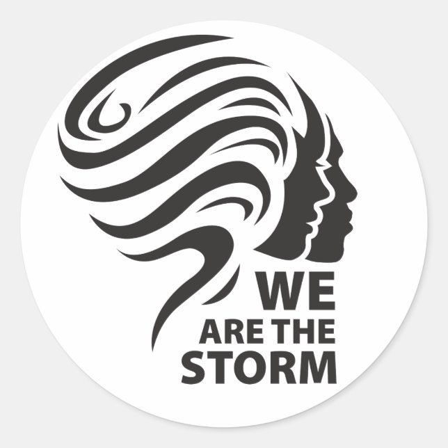 We are the Storm stickers (Front)
