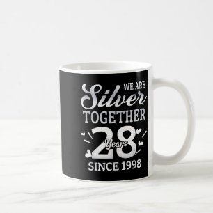 We Are Together 28 Years Couple Anniversary Since  Coffee Mug