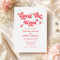 We are Tying the knot Red & White Wedding