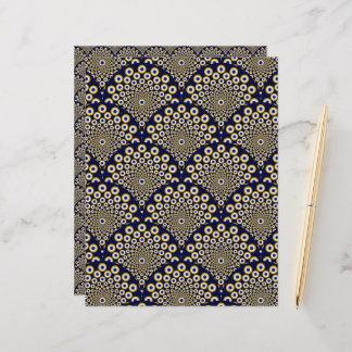 We Are Watching You Navy And Gold Art Deco