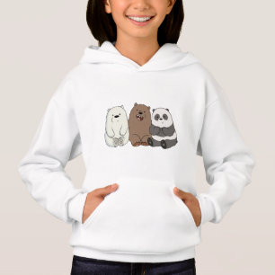 we bare bear hoodie bear girls hoodie