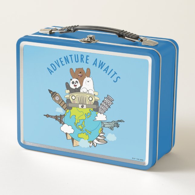 We Bare Bears - Adventure Awaits Metal Lunch Box (Front)
