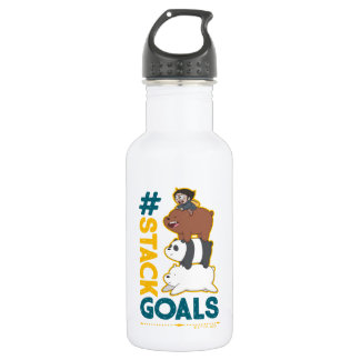 We Bare Bears and Chloe - #StackGoals 532 Ml Water Bottle