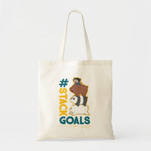 We Bare Bears and Chloe - #StackGoals Tote Bag