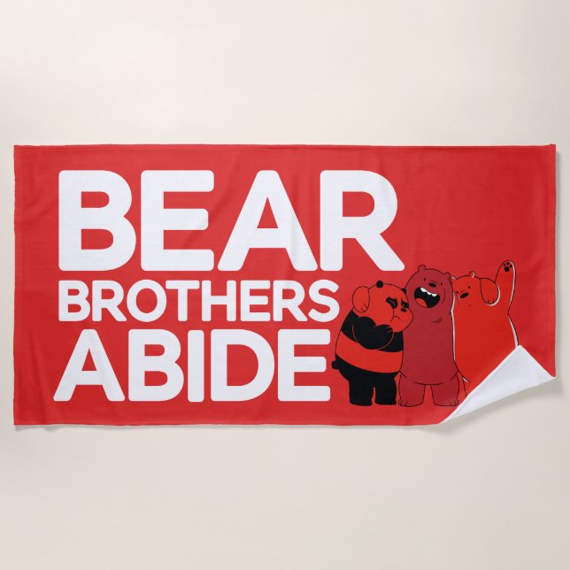 We Bare Bears - Bear Brothers Abide Beach Towel (Front)