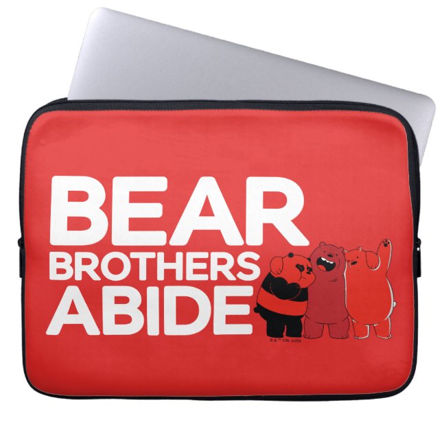 We Bare Bears - Bear Brothers Abide Laptop Sleeve (Front)