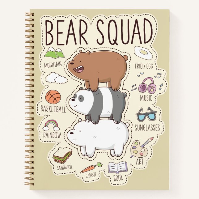 We Bare Bears - Bear Squad Journal Graphic (Front)