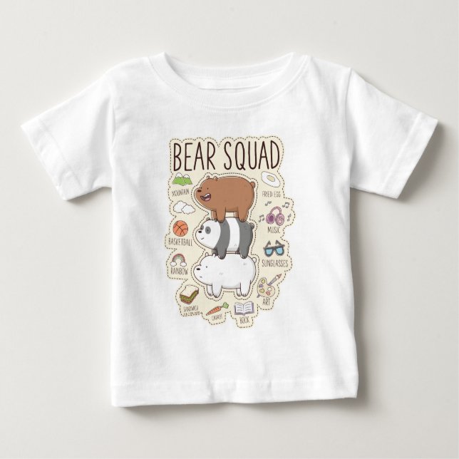 We Bare Bears - Bear Squad Journal Graphic Baby T-Shirt (Front)