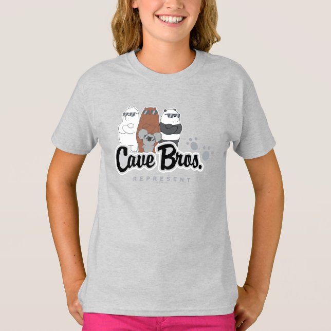 We Bare Bears - Cave Bros. Represent T-Shirt (Front)