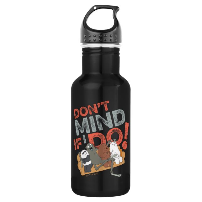 We Bare Bears & Charlie - Don't Mind If I Do! 532 Ml Water Bottle (Front)