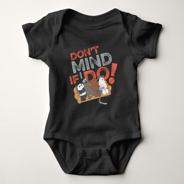 We Bare Bears & Charlie - Don't Mind If I Do! Baby Bodysuit (Front)