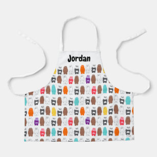 We Bare Bears Colorful Bear Pattern Apron