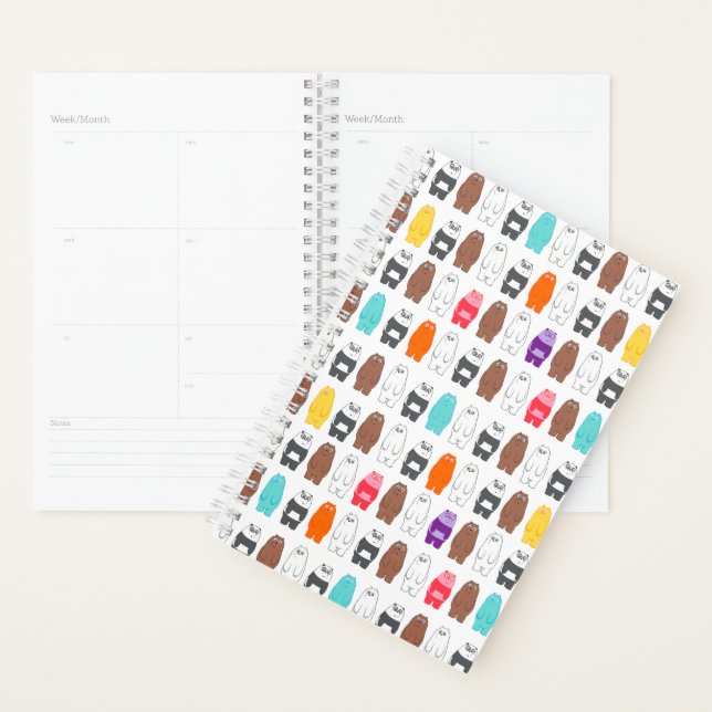 We Bare Bears Colourful Bear Pattern Planner (Display)