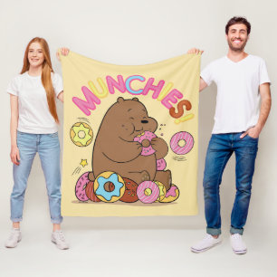 We Bare Bears - Grizz Donut Munchies! Fleece Blanket