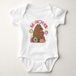 We Bare Bears - Grizz Doughnut Munchies! Baby Bodysuit