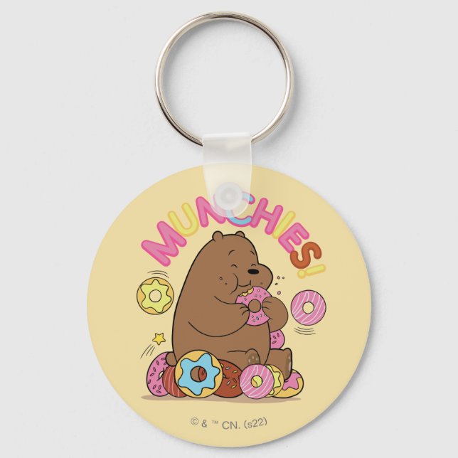 We Bare Bears - Grizz Doughnut Munchies! Key Ring (Front)