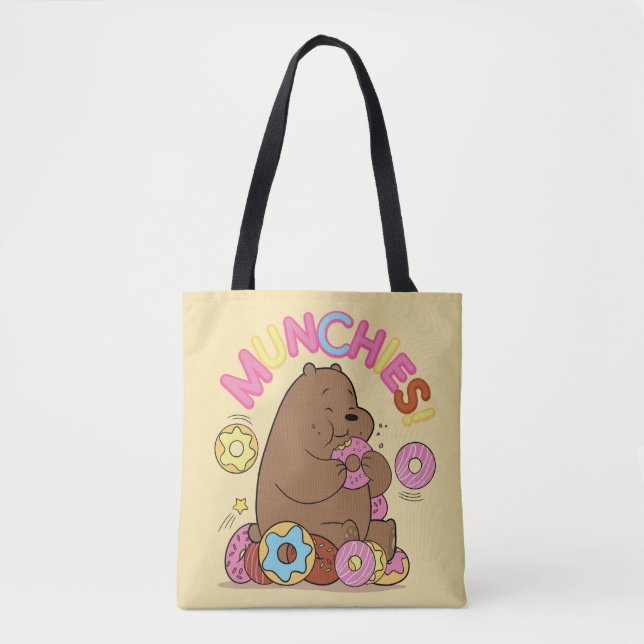 We Bare Bears - Grizz Doughnut Munchies! Tote Bag (Front)