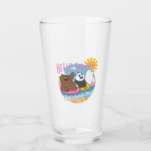We Bare Bears - Hello Summer! Let's Have Fun Glass
