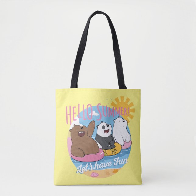 We Bare Bears - Hello Summer! Let's Have Fun Tote Bag (Front)