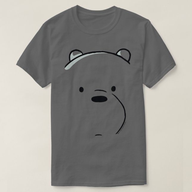 We Bare Bears Ice Bear Big Face  T-Shirt (Design Front)
