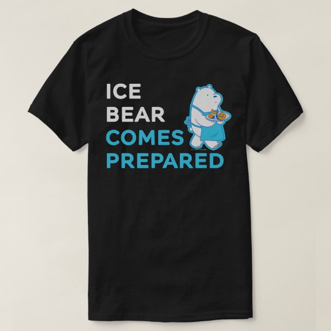 We Bare Bears Ice Bear Comes Prepared Premium  T-Shirt (Design Front)