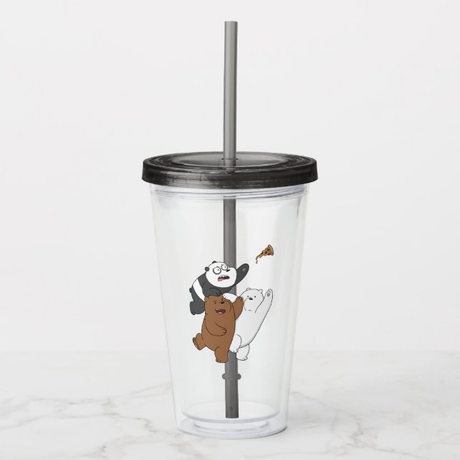 We Bare Bears - Last Pizza Slice Acrylic Tumbler (Front)