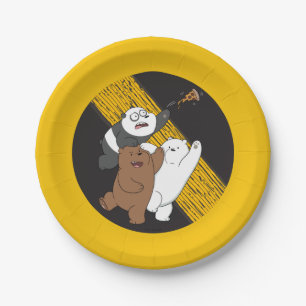 We Bare Bears - Last Pizza Slice Paper Plate