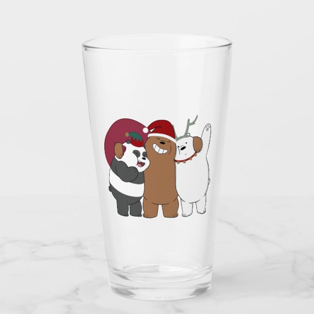We Bare Bears - Season's Greetings Glass (Front)