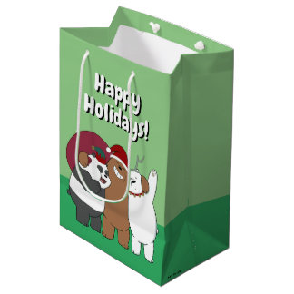 We Bare Bears - Season's Greetings Medium Gift Bag