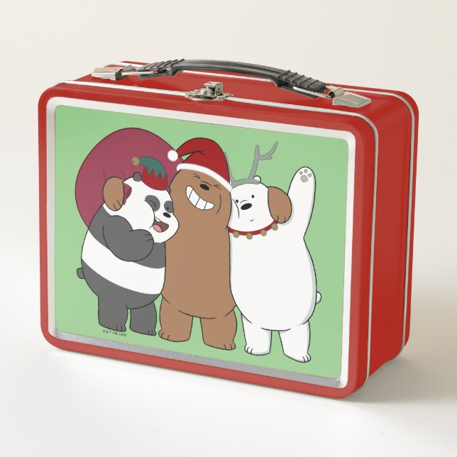 We Bare Bears - Season's Greetings Metal Lunch Box (Front)