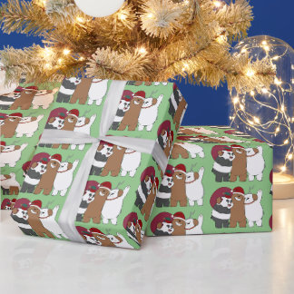 We Bare Bears - Season's Greetings Wrapping Paper