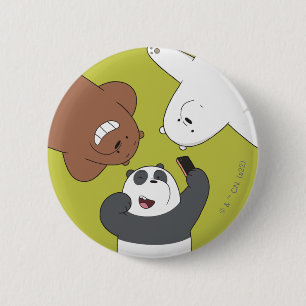We Bare Bears - #SquadGoals 6 Cm Round Badge