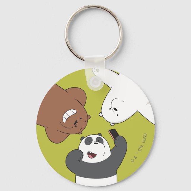 We Bare Bears - #SquadGoals Key Ring (Front)